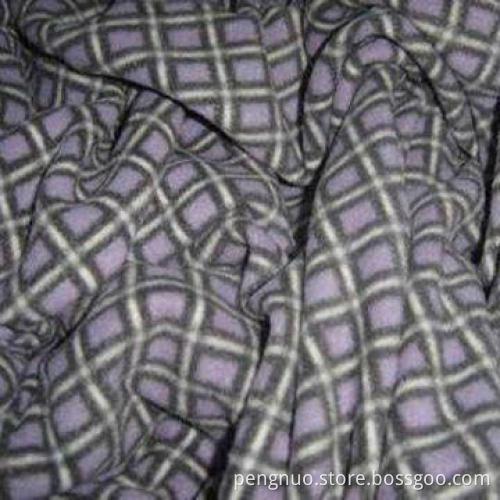 Polyester Woven Plaid Printed Fabric